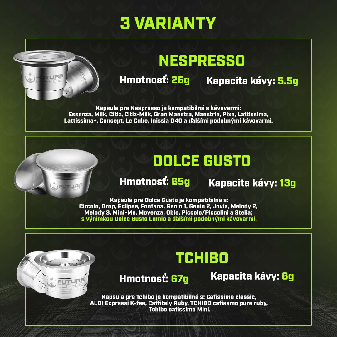 Predpredaj: Oceľová F-Kapsula pre Nespresso - FutureCoffee.eu